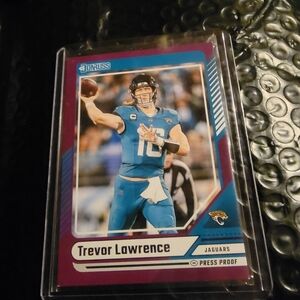 Donruss Trevor Lawrence Press Proof Card.